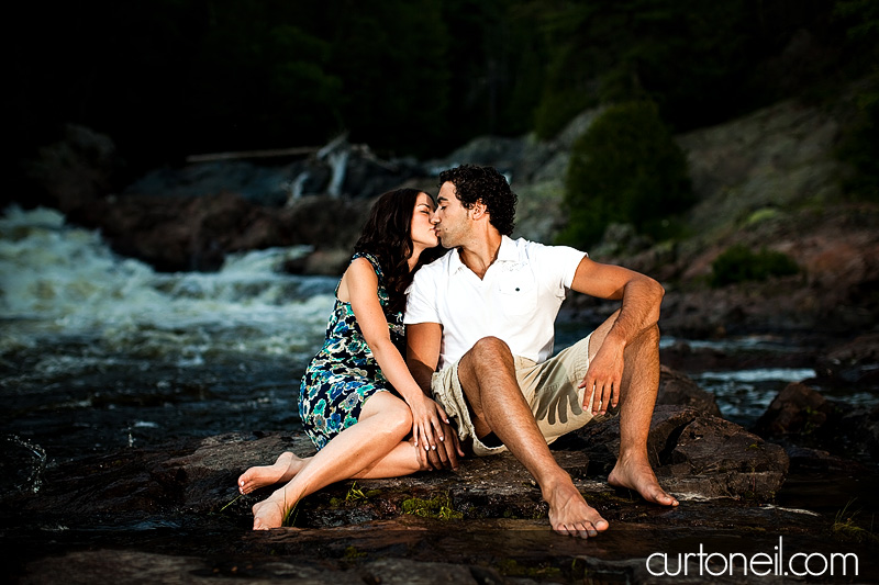 Sault Ste Marie Engagement Photography - Sarah and Tony - Chippewa Falls, Harmony Beach