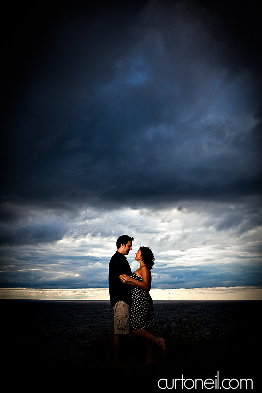 Sault Ste Marie Engagement Photography - Sandy and Skip - Gros cap bluffs