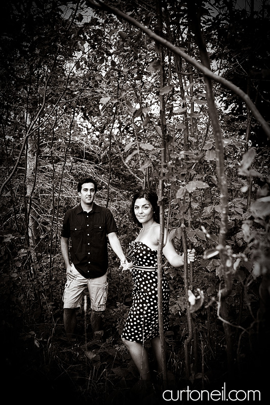 Sault Ste Marie Engagement Photography - Sandy and Skip - Gros cap bluffs bush