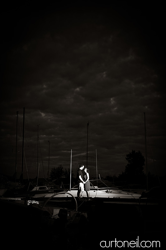 Sault Ste Marie Engagement Photography - Sandy and Skip - Gros Cap at the marina