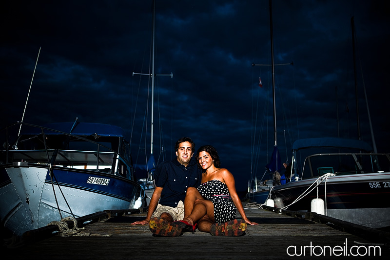 Sault Ste Marie Engagement Photography - Sandy and Skip - Gros Cap at the marina