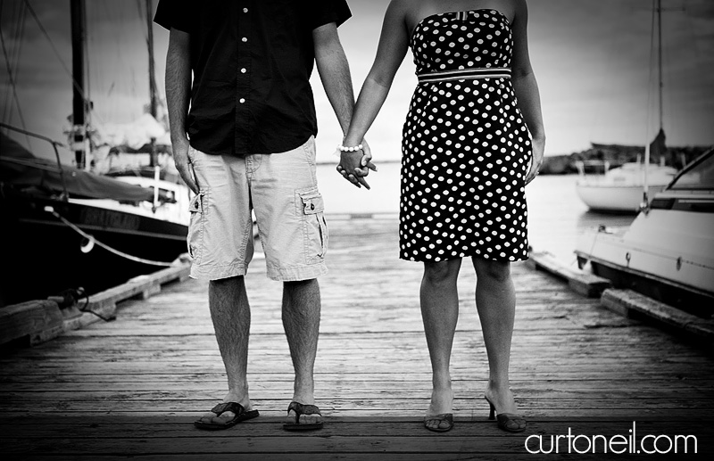 Sault Ste Marie Engagement Photography - Sandy and Skip - Gros Cap at the marina