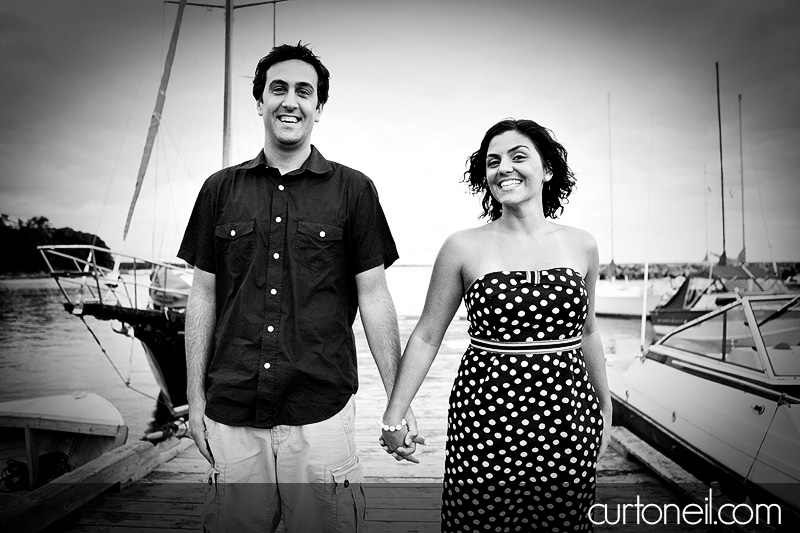Sault Ste Marie Engagement Photography - Sandy and Skip - Gros Cap at the marina