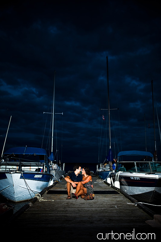 Sault Ste Marie Engagement Photography - Sandy and Skip - Sneak Peek at the marina