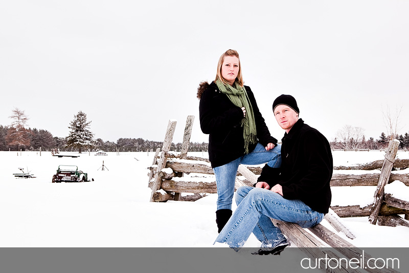 Sault Ste Marie Engagement Photos - Steph and Deryl - winter