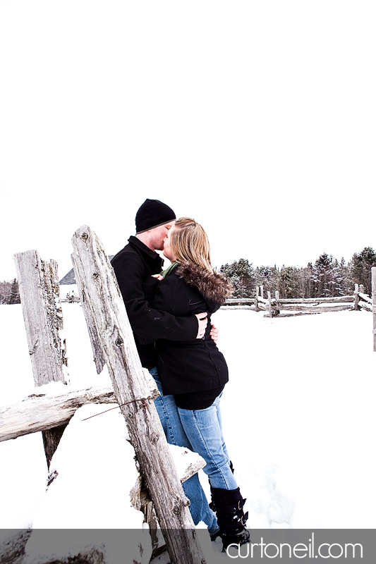 Sault Ste Marie Engagement Photos - Steph and Deryl - winter