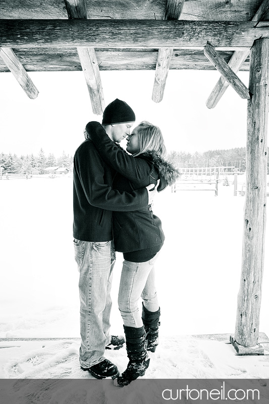 Sault Ste Marie Engagement Photos - Steph and Deryl - winter