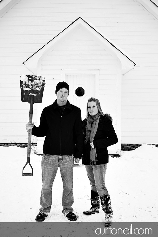 Sault Ste Marie Engagement Photos - Steph and Deryl - winter