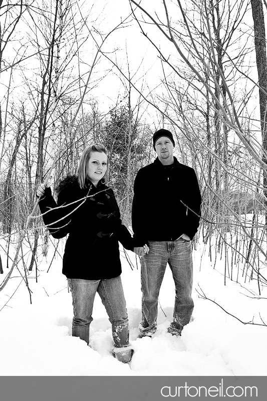 Sault Ste Marie Engagement Photos - Steph and Deryl - winter