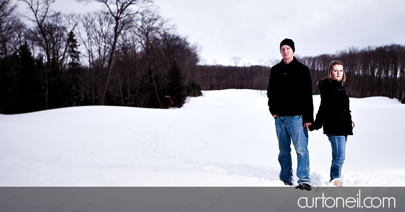 Sault Ste Marie Engagement Photos - Steph and Deryl - winter