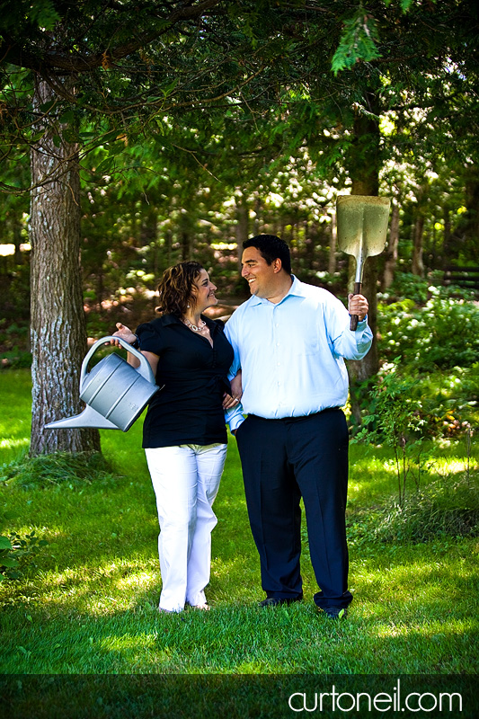 Sault Engagement - Shauna and Greg - Adcock Woodland Gardens St. Joseph Island