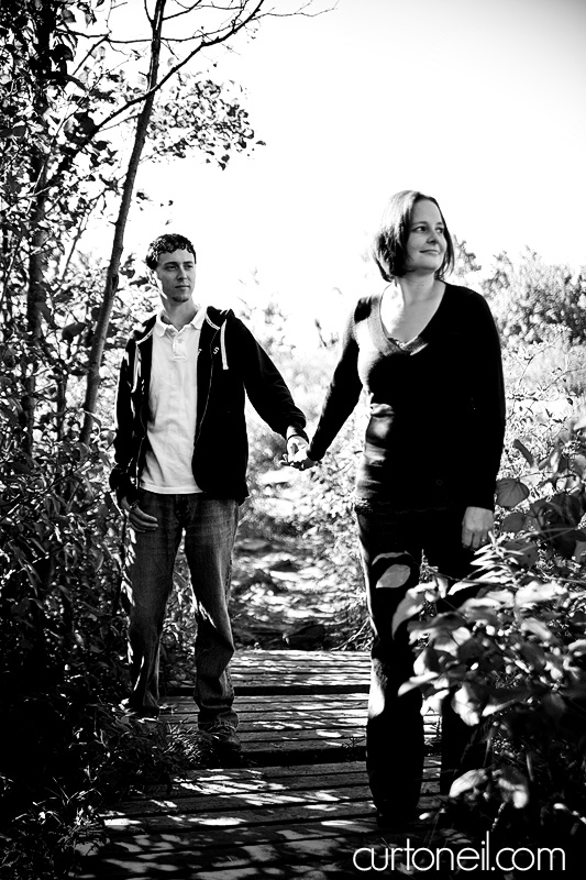 Sault Engagement Photography - island path