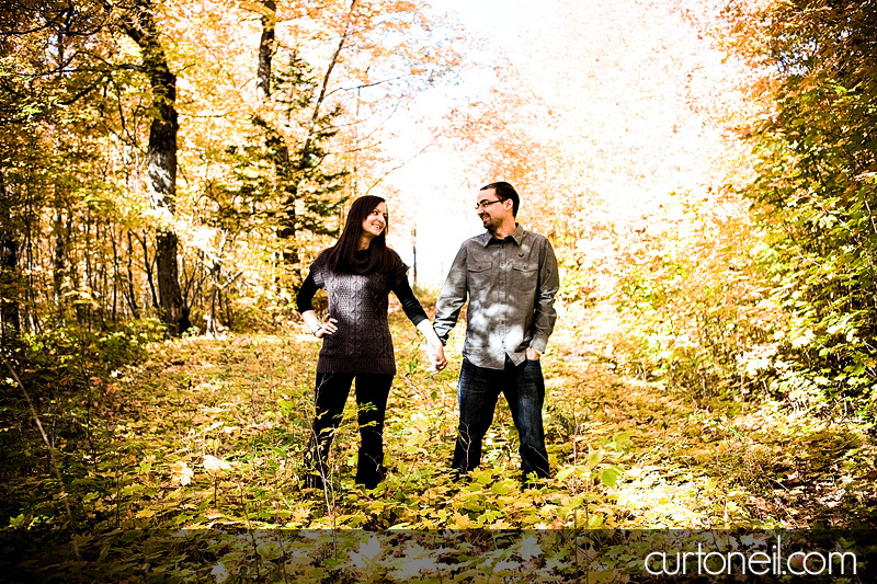 Sault Ste Marie Engagement Photography - Stella and Mike - tree path