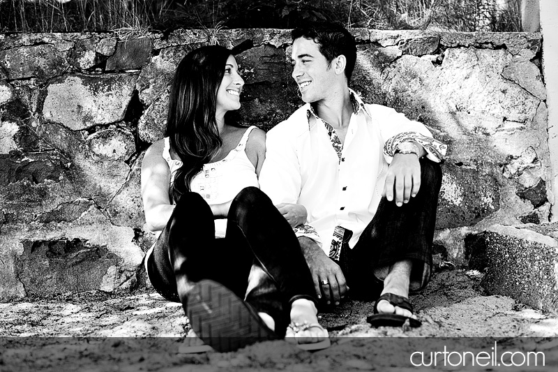 Sault Ste Marie Engagement Photography - Siobhan and Nick, beach and Mark's Bay conversavation area