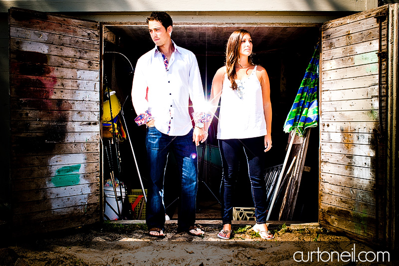 Sault Ste Marie Engagement Photography - Siobhan and Nick, beach and Mark's Bay conversavation area