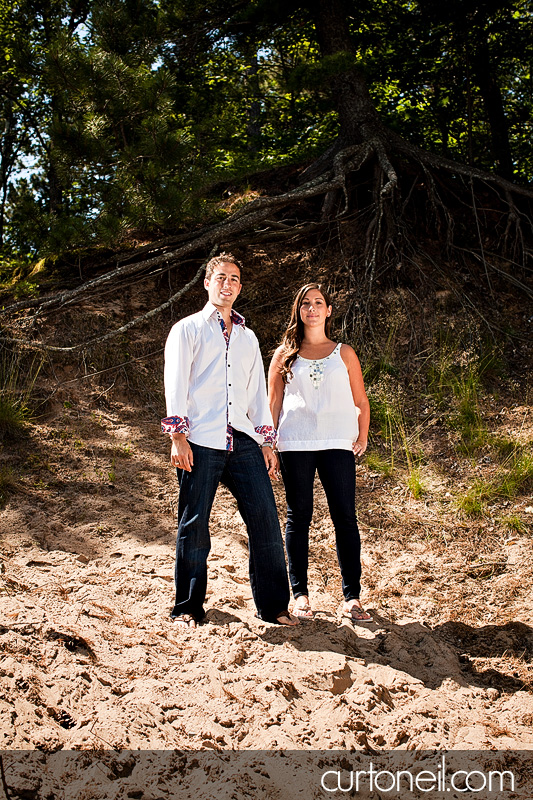 Sault Ste Marie Engagement Photography - Siobhan and Nick, beach and Mark's Bay conversavation area