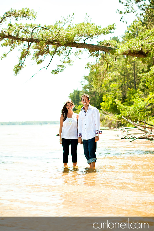 Sault Ste Marie Engagement Photography - Siobhan and Nick, beach and Mark's Bay conversavation area