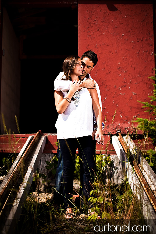 Sault Ste Marie Engagement Photography - Siobhan and Nick boathouse on Mark