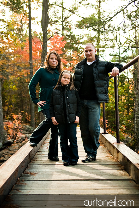Engagement Shoot - family on foot bridge