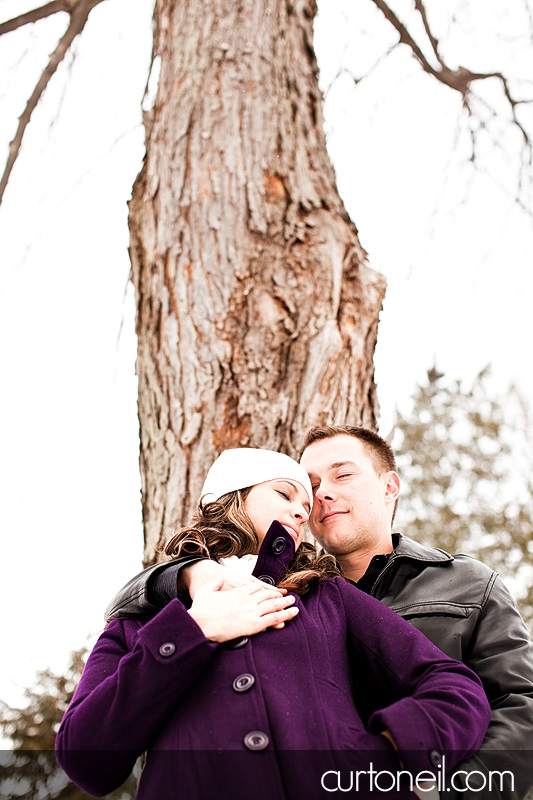 Sault Ste Marie Engagement Photography - Steph and Matt - cold winter photos