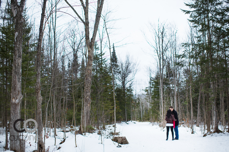 Sault Ste Marie Engagement Photography - Stacey and  Jon - winter, cold, hub trail