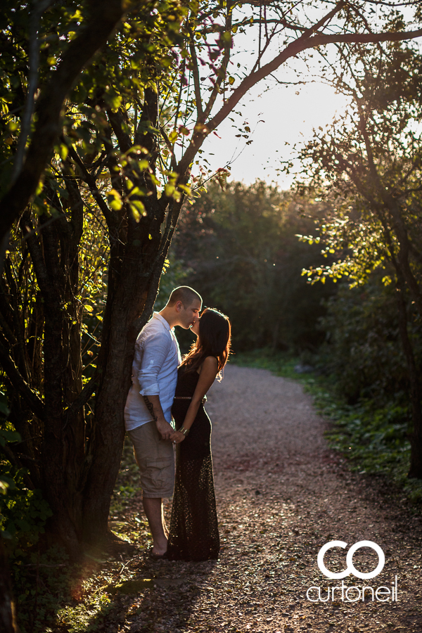 Sault Ste Marie Engagement Photography - Susanna and Josh - Whitefish Island, fall, trees, water