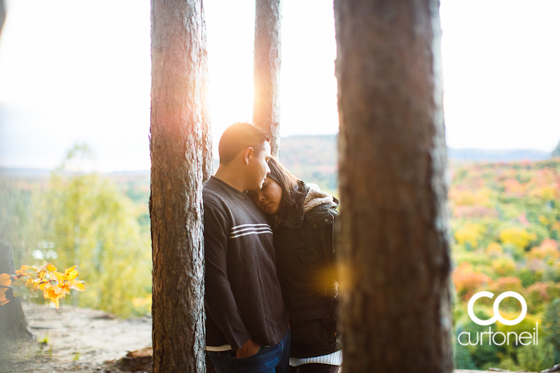 Sault Ste Marie Engagement Photography - Veronica and Gus - Garden River, high bank, fall