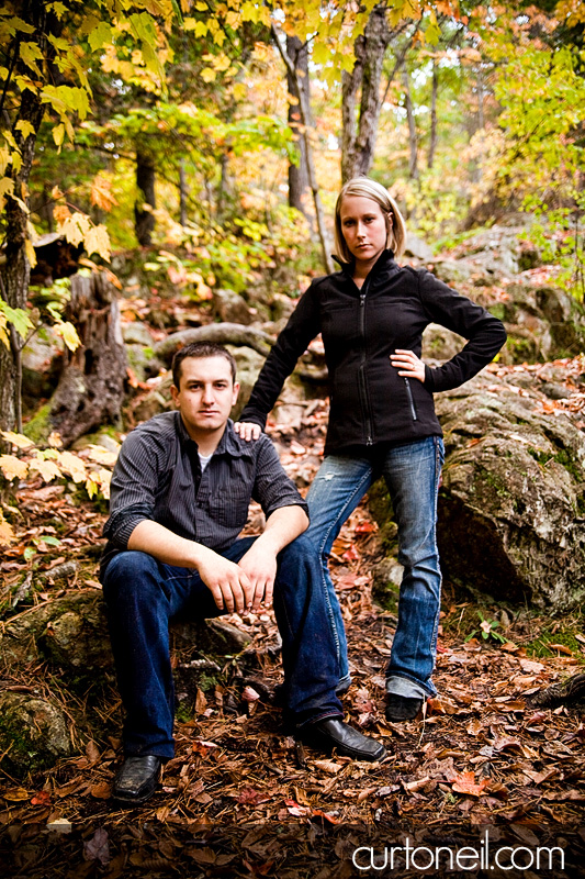 Engagement Shoot - attitude in the woods