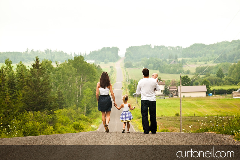 Sault Ste Marie Family Photography - Jarrett Family sneak peek, on country road