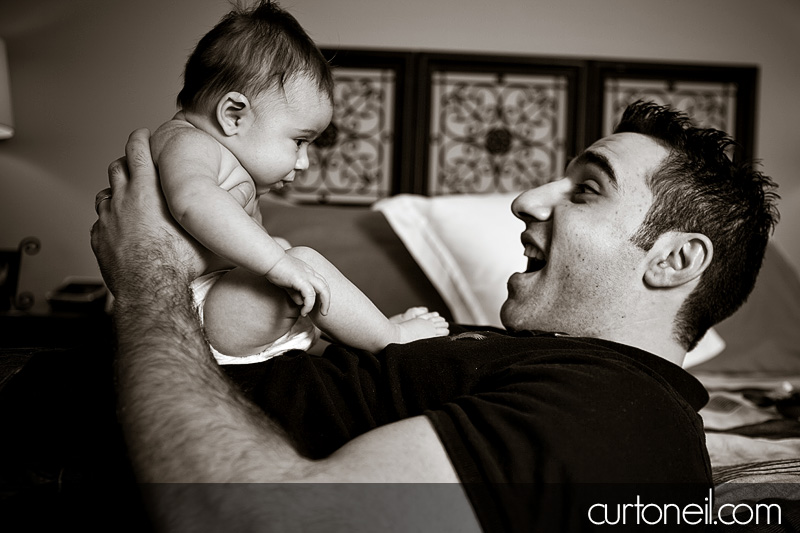 family - baby Macy with dad Tom