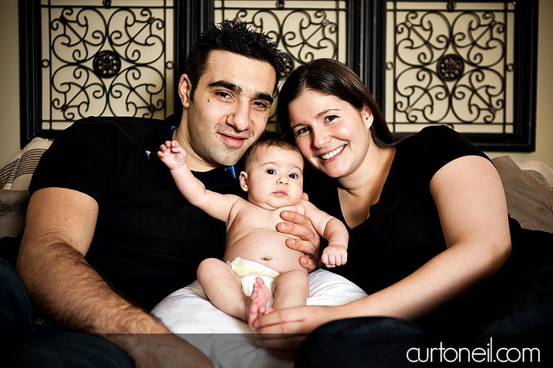 family - baby Macy with mom and dad