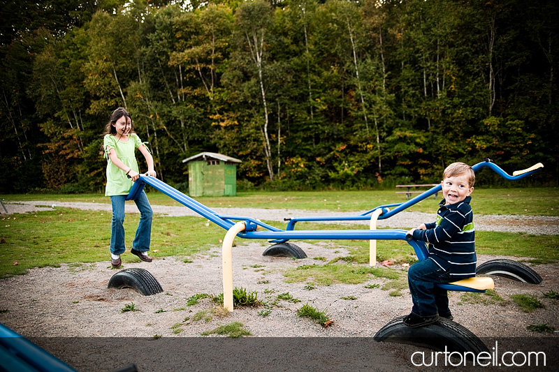 Family Photography - kids teeter tottor