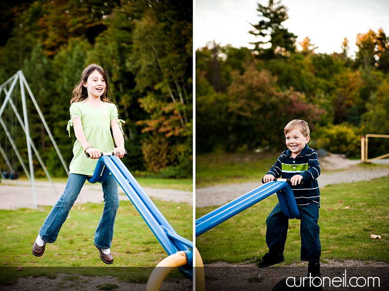 Family Photography - kids teeter tottor