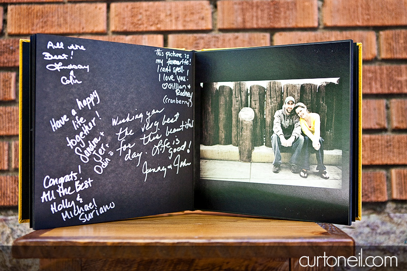 guest book samples from Curt O 39Neil Lifestyle Wedding Photographer in Sault