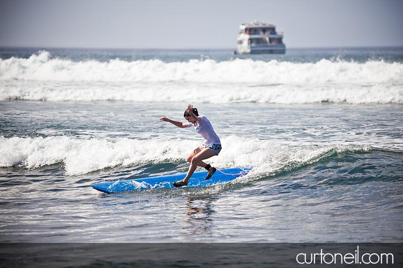 Surf lessons in Hawaii - Royal Hawaiian Surf Academy - wipe out!