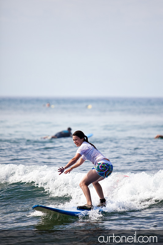 Jes Surfing in Hawaii