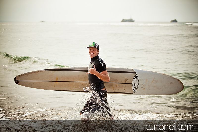 Surf lessons in Hawaii - Royal Hawaiian Surf Academy - instructor mike aka snowflake