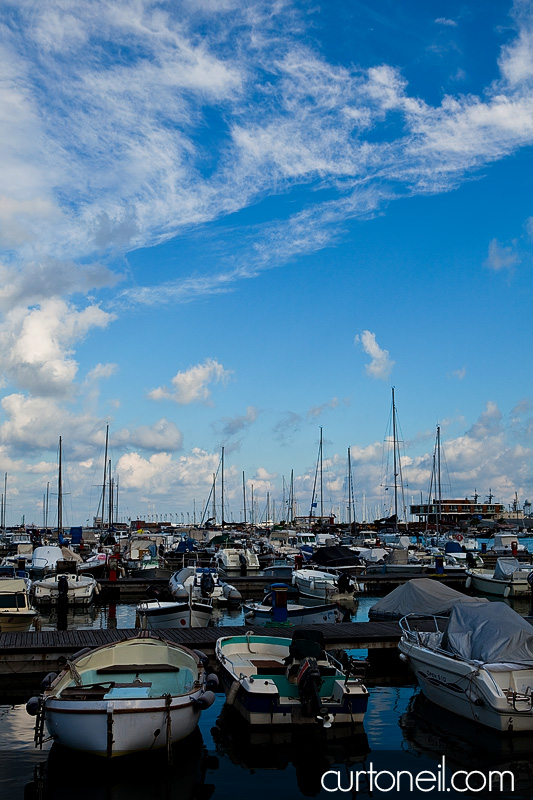 boats at a marina in La Spezia, Italy
