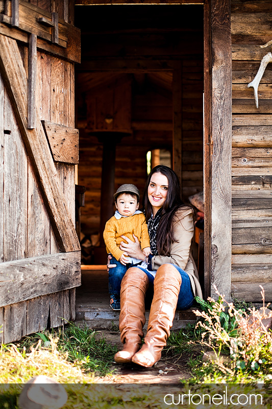 Sault Ste Marie Family Photography - Ashli and Binson - mom and son, farm, fall, gourd, pumpkin