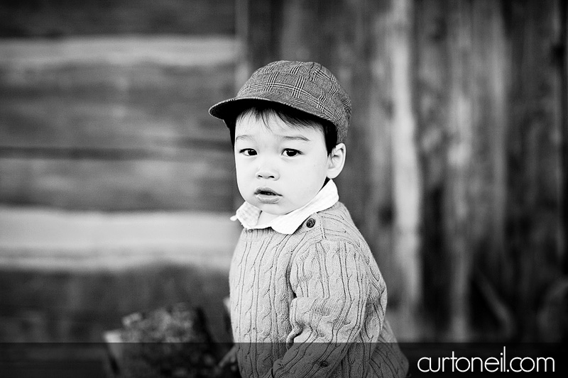 Sault Ste Marie Family Photography - Ashli and Binson - mom and son, farm, fall, gourd, pumpkin