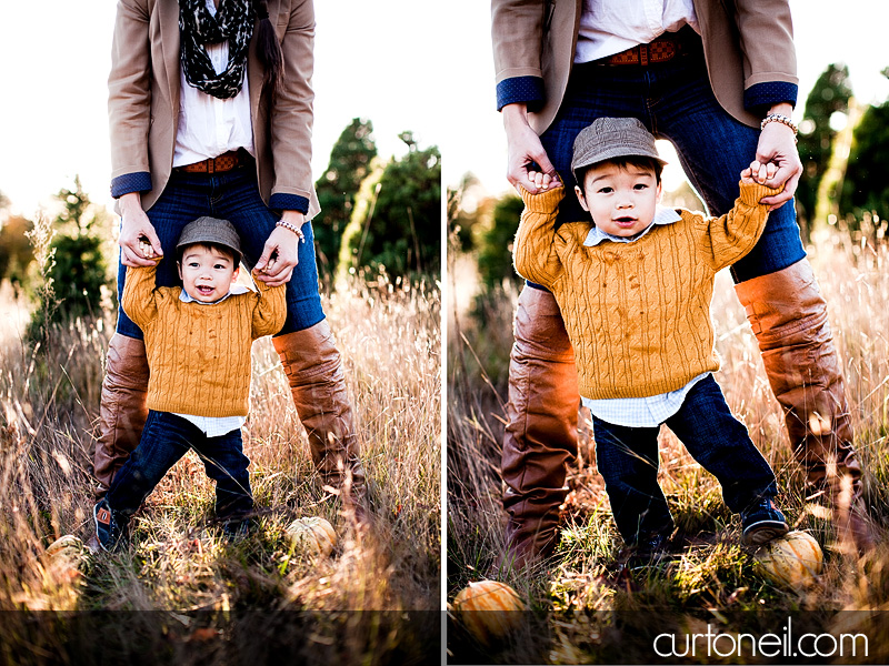 Sault Ste Marie Family Photography - Ashli and Binson - mom and son, farm, fall, gourd, pumpkin