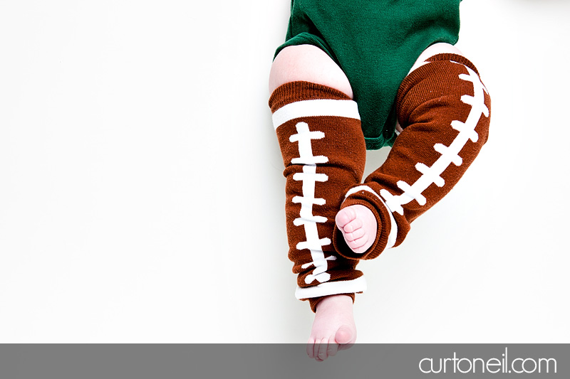Sault Ste Marie Baby Photographer - Reese in her Packers gear