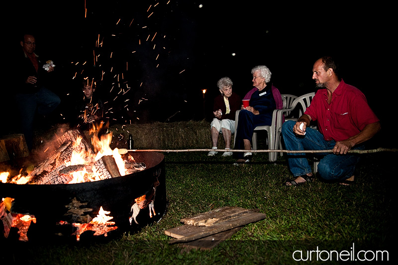 corn over the bonfire