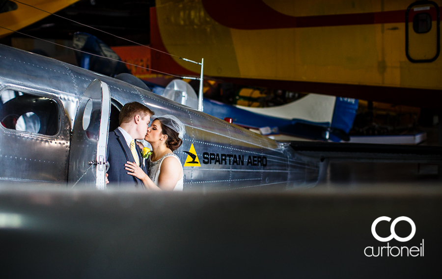 Sault Ste Marie Wedding Photography - Adriana and Kevin - sneak peek, Bushplane Museum, plane, silver