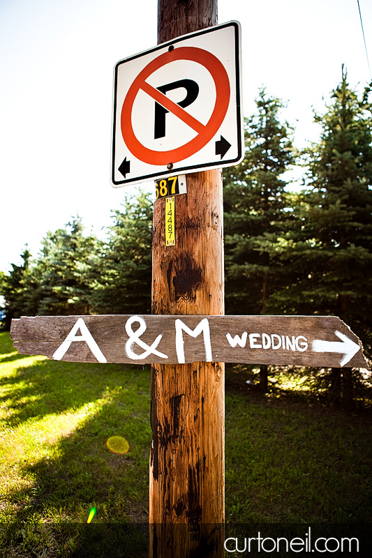 Sault Wedding - Andrea and Marc - Wedding sign