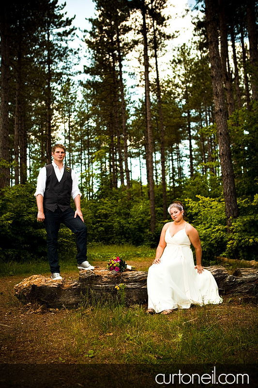 Sault Wedding - Andrea and Marc - in the woods
