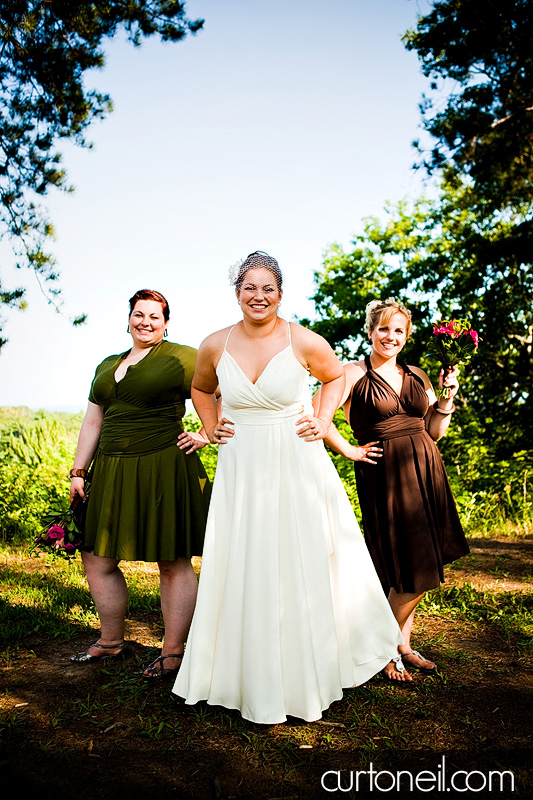 Sault Wedding - Andrea and Marc - Andrea and the bridesmaids