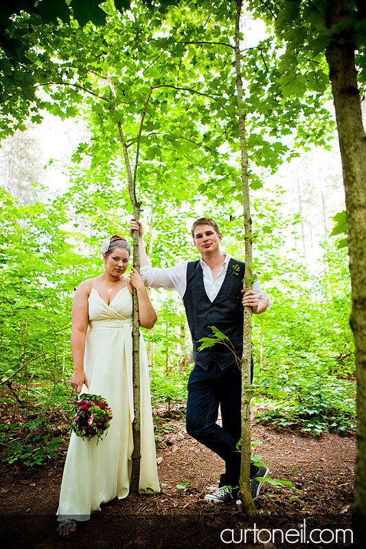 Sault Wedding - Andrea and Marc - Sneak peek in the trees