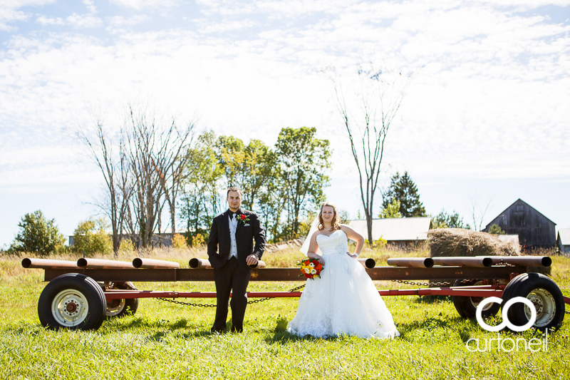Sault Ste Marie Wedding Photography - Amanda and Denis - farm, summer wedding, hay bales