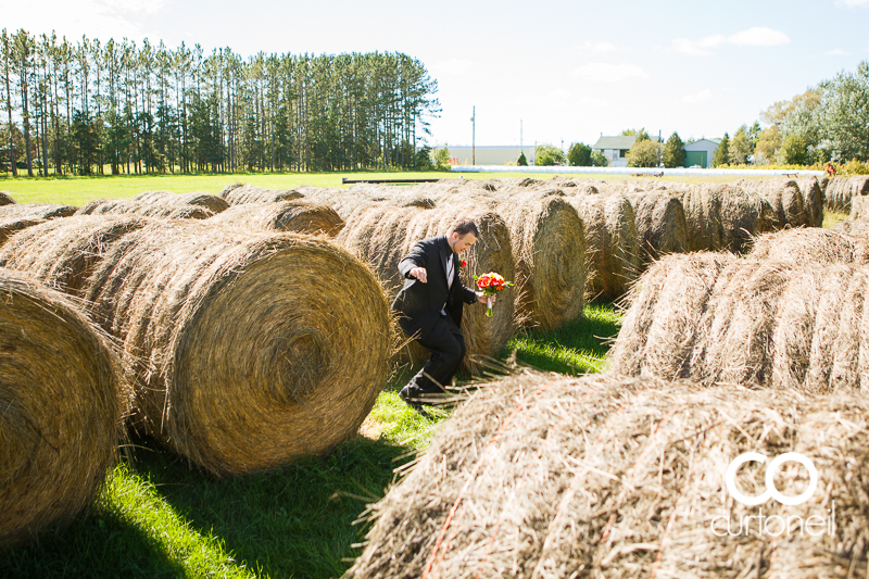 Sault Ste Marie Wedding Photography - Amanda and Denis - farm, summer wedding, hay bales